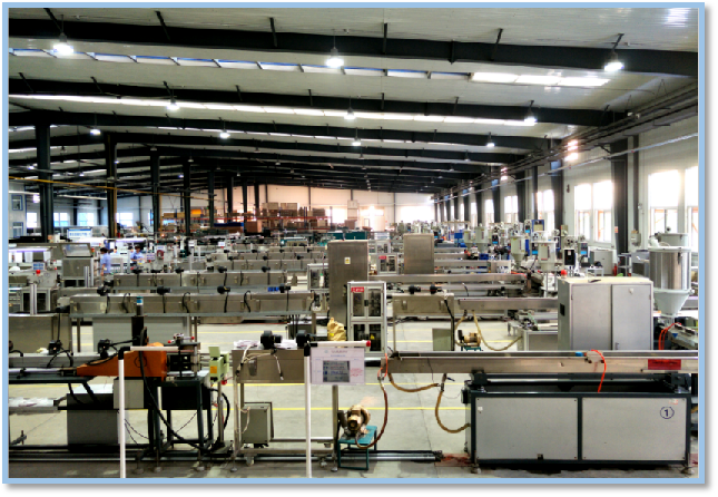 Extrusion production line