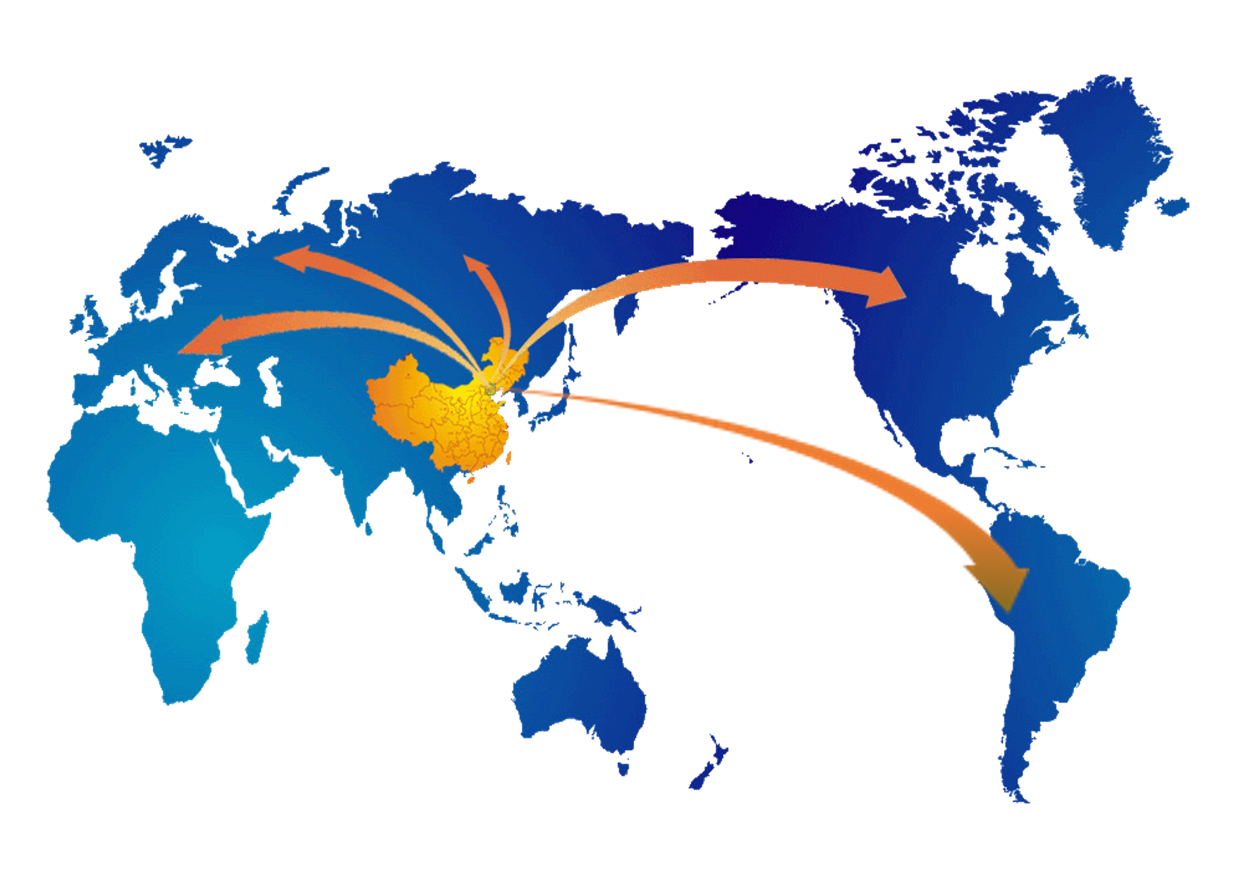 Map of KELI export markets